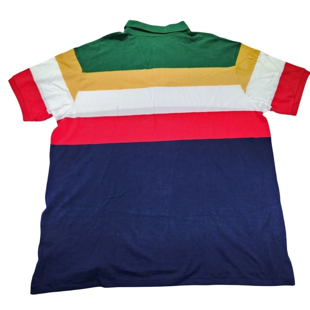Polo Ralph Lauren Color Block Rugby Shirt 4XLT Big and Tall multicolor New